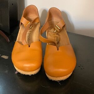 Papillio Tan Women's Mules with Strap